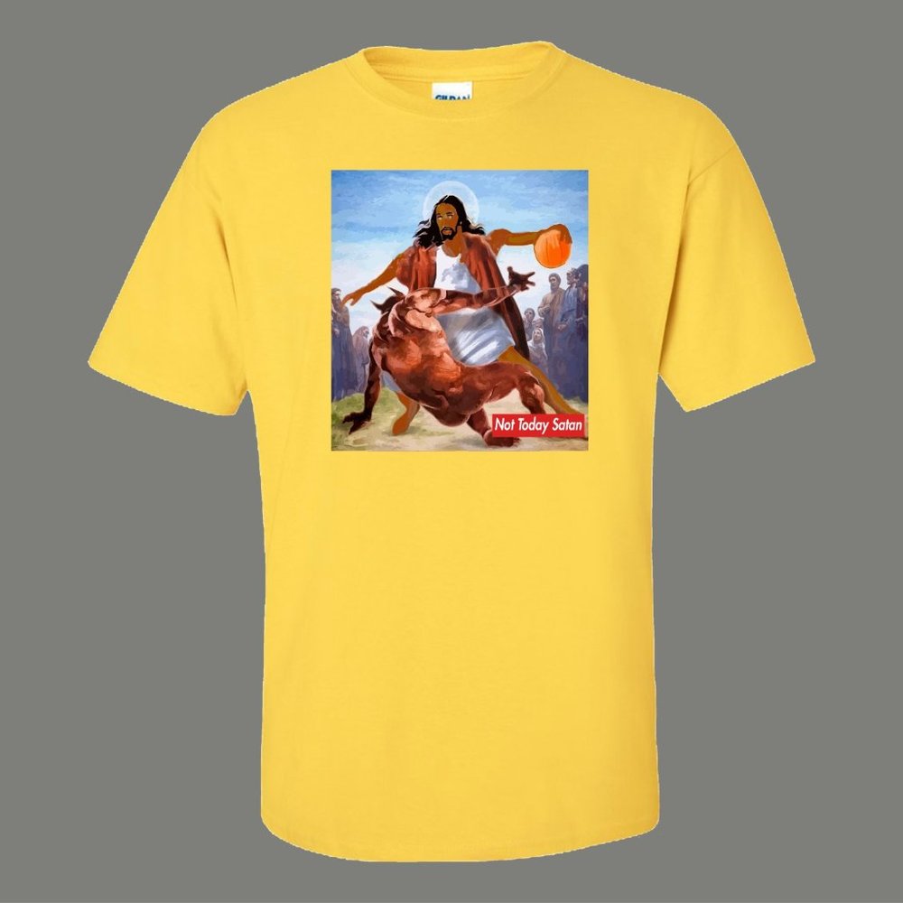 AFRICAN/BLACK VERSION NOT TODAY SATAN JESUS CROSS